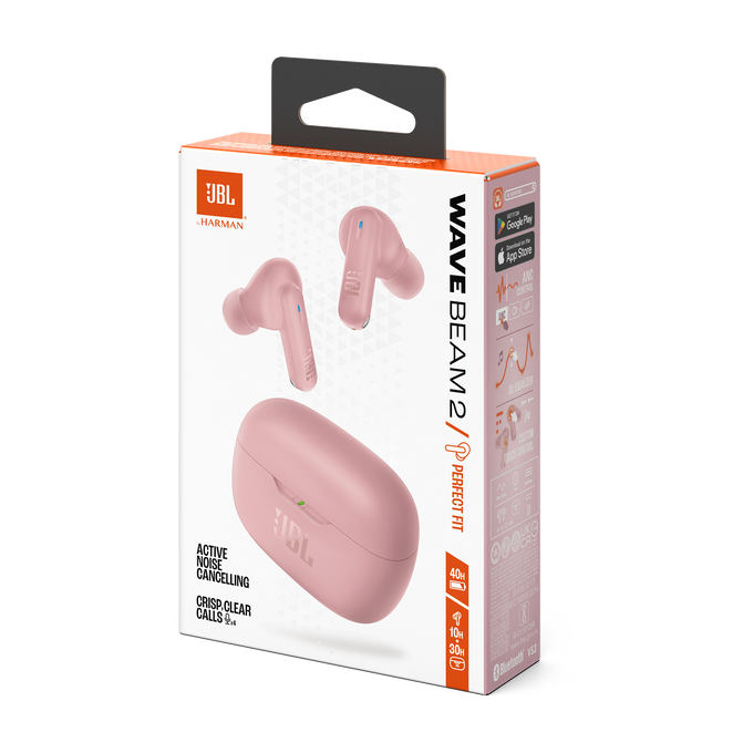 JBL Wave Beam 2 - Pink - True Wireless Noise Cancelling Earbuds - Detailshot 15 image number null